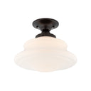 Old Bronze Petersburg Semi Flush 12.75" by Hudson Valley