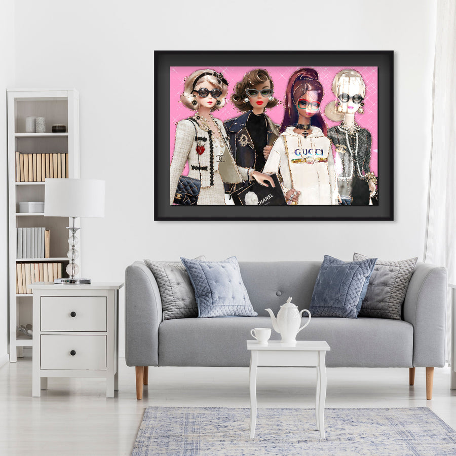 You Can't Sit With Us - Displayed in a shadowbox