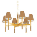 Aged Brass Lindenwood Chandelier 33.5" by Hudson Valley