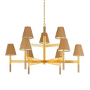 Aged Brass Lindenwood Chandelier 47.5" by Hudson Valley