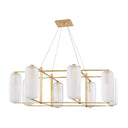 Aged Brass Pebble Chandelier 48" by Hudson Valley