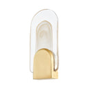 Vintage Brass Morganite Wall Sconce 7" by Corbett Lighting, view 2