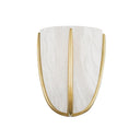 Aged Brass Wheatley Wall Sconce 7" by Hudson Valley
