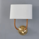 Aged Brass Webson Wall Sconce 10.75" by Hudson Valley, view 2