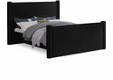Elias Velvet Upholstered Bed - Black