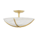 Aged Brass Wheatley Semi Flush 16" by Hudson Valley