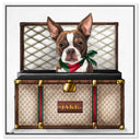 Iconic Traveler - Custom Pet Portrait