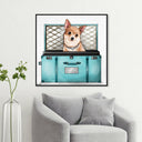 Glam Traveler - Custom Pet Portrait