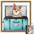 Glam Traveler - Custom Pet Portrait