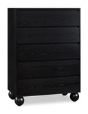 Kent Ash Wood Chest - Black