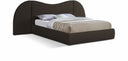 Everest Boucle Fabric Upholstered Bed - Brown