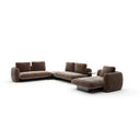 Overlap Sectional - 5-Piece Left-Facing - Nero Marquina Marble by Caracole, view 3