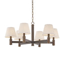 Old World Brass Woodland Park Chandelier 32" by Hudson Valley