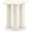 Romaine Iron End / Side Table - Cream