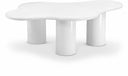 Romaine Iron Coffee Table - White