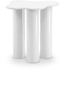 Romaine Iron End / Side Table - White