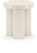 Rhodes Iron End / Side Table - Cream