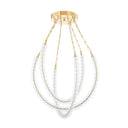 Vintage Brass Celeste Chandelier 48.25" by Corbett Lighting, view 6