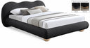 Hyde Boucle Fabric Upholstered Bed - Black