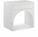 August 26" Oak Veneer Nightstand - White