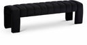 Andaz Velvet Upholstered Bench - Black