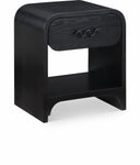 Hayes 22" Ash Veneer Nightstand / Side Table - Black