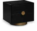 Wade 26" Oak Veneer Nightstand / Side Table - Black