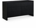 Fairfax Solid Wood And Oak Veneer Dresser - Black
