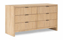 Fairfax Solid Wood And Oak Veneer Dresser - Natural