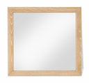 Fairfax Solid Wood And Oak Veneer Frame Mirror - Natural