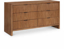 Fairfax Solid Wood And Oak Veneer Dresser - Brown