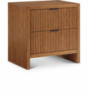 Fairfax 26" Solid Wood And Oak Veneer Nightstand - Brown