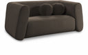 Abbington 70" Boucle Fabric Upholstered Loveseat - Brown