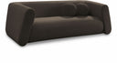 Abbington 91" Boucle Fabric Upholstered Sofa - Brown