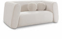 Abbington 70" Boucle Fabric Upholstered Loveseat - Cream