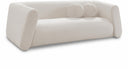 Abbington 91" Boucle Fabric Upholstered Sofa - Cream