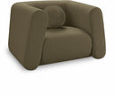 Abbington Boucle Fabric Upholstered Chair - Olive