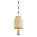 Ceramic Ivory Crackle Omi Pendant 9" by Hudson Valley
