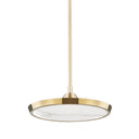 Aged Brass Draper Pendant 15.5" by Hudson Valley