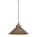 Vintage Brass Euclid Pendant 20.25" by Hudson Valley