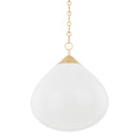 Vintage Brass Semilla Pendant 14" by Corbett Lighting, view 7