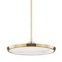 Aged Brass Draper Pendant 20.25" by Hudson Valley