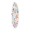 Vibrant Gold Glam Pattern Surfboard Flat
