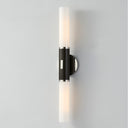 Polished Nickel Crewe Wall Sconce 5" x 26.25" by Hudson Valley, view 3