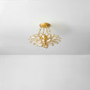 Gold Leaf Vittoria Semi Flush 18" by Corbett Lighting, view 2