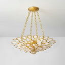 Gold Leaf Vittoria Chandelier 24" by Corbett Lighting, view 3
