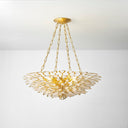 Gold Leaf Vittoria Chandelier 32" by Corbett Lighting