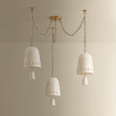 Ceramic Ivory Crackle Omi Chandelier 36" by Hudson Valley, view 4