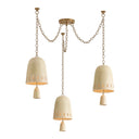 Ceramic Ivory Crackle Omi Chandelier 36" by Hudson Valley