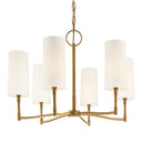 Aged Brass Dillon Chandelier 25" by Hudson Valley